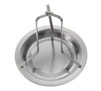 Cabilock Plat de Barbecue Acier Inoxydable Multifonction Double Amovible pour Rôtir Poulet Surface Antiadhésive Capacité Portable et Facile à Nettoyer