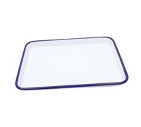 Cabilock Plat de Cuisson Émaillé Plateau Four Réutilisable Résistant Chaleur Bac Cuisson pour Pâtisserie et Rôtissage Surface Lisse Facile à Nettoyer