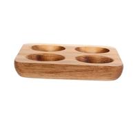 Cabilock Plateau Acacia pour Œufs Emplacements Résistant Aux Chocs Support Élégant pour Cuisine et Réfrigérateur Casier Multifonction pour Rangement des Œufs