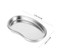 Cabilock Plateau Acier Inoxydable Incurvé Ergonomique pour Outils de Tatouage Plateau Moyen Polyvalent pour Bureau Salle de Bain et Laboratoire Support Intégré pour Organisation