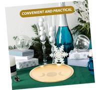 Cabilock Plateau Acier Inoxydable pour Plateau Décoratif Étoile et Lune Porte Bougie Rituel Shaman Support Bijoux et Rangement Cérémonial