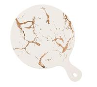 Cabilock Plateau Céramique Avec Poignées Plateau Décoratif Marbre Assiette De Service Multifonctionnelle Pour Barbecue Et Pâtisseries Idéale Pour Maison Restaurants