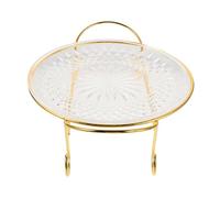 Cabilock Plateau de Service à Fruits sur Pied : Assiette à Fruits de Style Européen - Petit Plateau de Service pour Table Basse - Décoratif pour Collations Végétariennes, Desserts, Biscuits