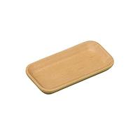 Cabilock Plateau Mini Naturel Rectangulaire pour Snacks et Desserts Assiette de Service pour Fruits Salades et Événements Spéciaux