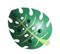 Cabilock Plateau Plastique Forme Palmier Décoration de Fête Thème Jungle Support Alimentaire Style Hawaïen pour Snacks et Bonbons