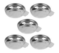 Cabilock Plateaux de Pesée et 5pcs en Acier Inoxydable Design Stable Bec Verseur Incurvé pour Balance Électronique Cuisine Petits Objets
