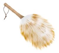 Cabilock Plumeau de Nettoyage Laine Agneau avec Manche Ergonomique Brosse Douce Antistatique pour Instruments de Musique Guzheng Claviers et Accessoires Nettoyeur Pratique