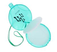 Cabilock Pochette de Rangement pour CD/DVD, Boîtier CD Rond Grosse Capacité, Plastique et Tissu, Vert, pour Disques et DVD, pour Voiture