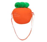 Cabilock Pochette Garçon Fille de Carotte Orange Fermeture Éclair | Tissu Léger, Rangement Pratique pour Petites Pièces, Goûters ou Jouets, Accessoire Adorable pour Fêtes et Séances Photo