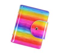 Cabilock Pochette pour Plaque à Ongles 20 Cartes Colorée, Étui de Rangement Compact en Acier, Paquet Multi-cartes pour Nail Art, pour Artistes Ongulaires et Usage à Domicile