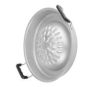 Cabilock Poêle à Griller Multifonction Poignée Légère et Stable, Plaque de Cuisson Ronde Antiadhésive 35 CM pour Barbecue d'Extérieur et Pique-Niques en Plein Air