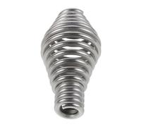 Cabilock Poignée de Cheminée Acier Inoxydable à Ressort Poignée Tapered pour Porte de Poêle à Bois Barbecue Chaudière à Pellets et Meuble Grip Résistant Chaleur Remplacement Facile