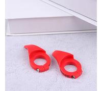 Cabilock Poignées Guidon Vélo Ergonomiques avec Repose-Pouce Fixation par Vis Sécurisée Légères et Résistantes pour VTT et Vélo de Route Accessoires Durables Rouge