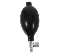 Cabilock Poire de Gonflage Latex pour Tensiomètre Manuel Valve Anti-fuite Acier Inoxydable Compatible avec Tous Brassards Sphygmomanomètre Accessoire de Remplacement Précis