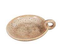 Cabilock Porte-Bougie Parfumée en Céramique Ronde, Design Simple et Délicat, Plateau Rétro Décoratif pour Disposition de Fête et Décoration D'intérieur, Gain de Place Assuré