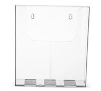 Cabilock Porte-brochures Mural Acrylique Transparent Organisateur Polyvalent pour Documents Magazines et Brochures Support Mural Facile à Installer avec Vis et Adhésif sans Trace Présentoir