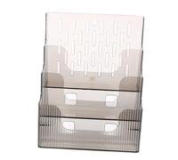 Cabilock Porte Brochures Transparent Présentoir de Documents Mural de Bureau Support pour Littérature Dépliants Magazines pour Bureaux Écoles Étude