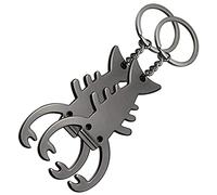 Cabilock Porte-clés Décapsuleur Homard 2 Pièces Noir Compact Alliage Métal Multifonction Pour Cocktail Et Fête En Bord De Mer