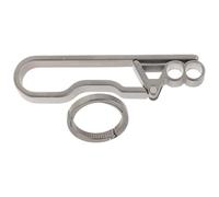 Cabilock Porte-Clés en Titane Léger pour Ceinture Mousqueton Robuste Anneau 22 MM Clip Détachable à Ouverture Rapide pour Activités de Plein Air et Boîte à Clés Extérieure