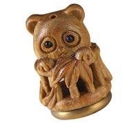 Cabilock Porte Panda Sculpté avec Sachet Aromatique Ouvert Décoration Suspendue et Accessoire de Clé pour Projets Diy