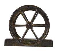 Cabilock Porte-serviettes vintage en fonte, design à roulettes, support autoportant pour essuie-tout, distributeur de mouchoirs en métal pour comptoir de cuisine, table à manger, pièce maîtresse