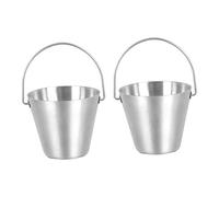 Cabilock Porte-œufs en Acier Inoxydable Argenté 2 Pièces Surface Lisse pour Rangement Pratique des Œufs Cuisine ou Réfrigérateur