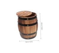 Cabilock Porte Ustensiles Carbonisé Organisateur de Couverts Vintage pour Cuisine Rangement Pratique et Portable Seau Multifonction pour Maison Bureau Restaurant et Fête