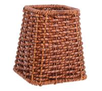 Cabilock Porte-ustensiles la Cuisine Petit Format Imitation Rotin Tressé Égouttoir Intégré pour Cuillères et Fourchettes Support Stable pour Rangement Évier Usage Domestique