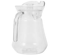 Cabilock Pot À Bec Canard Transparent En Pc 1L Pichet À Eau Avec Couvercle Anti-DéRapant Pour Jus Froid Thé Glacé Cuisine Maison