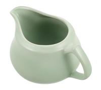 Cabilock Pot à Lait Céramique avec Poignée Crémier Polyvalent Porcelaine pour Café Lait Sauces Design Vert Haute Température Facile à Nettoyer Pratique pour Maison et Professionnel