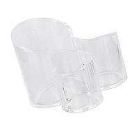 Cabilock Pot À Pinceaux De Maquillage Support pour Pinceaux De Maquillage Couvercle Anti-poussière Seau À Rouge À Lèvres Organisateur De Maquillage De Bureau Peu Encombrant