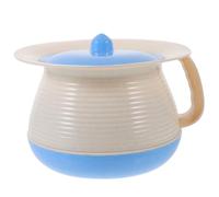 Cabilock Pot de Chambre Portable en Plastique Pp Bleu, Robuste et Facile à Nettoyer, Urinoir pour Adultes et Personnes Âgées, Maison Voyages