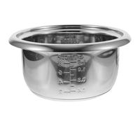 Cabilock Pot Intérieur Cuiseur À Riz En Acier Inoxydable 9.84 Pouces Cuve Inox Pour Cuisson Du Riz Soupe Et Gâteau Accessoire De Cuisine Maison Pot Remplaçable Pour Cuiseur