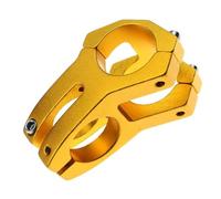 Cabilock Potence de Guidon en Alliage D’Aluminium 6061 Courte pour Vélo | Usinage Cnc, Maintien Sûr du Cintre, Usage Vtt et Sentiers, Couleur Or, pour Fixie