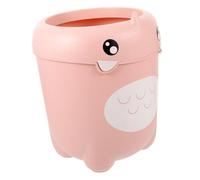 Cabilock Poubelle Chambre Garçon Fille sans Couvercle Design Dinosaure Rose Corbeille Plastique Créative pour Déchets et Papier Bureau Garçon Fille et Chambre Ado