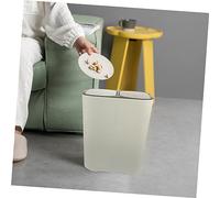 Cabilock Poubelle Cuisine Double Compartiments Séparateurs Humide Sec avec Couvercle Bac à Ordures Grand Volume pour Recyclage et Usage Domestique