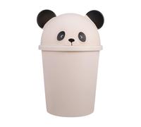 Cabilock Poubelle en Forme de Panda - Bac de Recyclage et Stockage des Déchets Kawaii à Clapet Auto - Plastique avec Porte-litière pour la Chambre