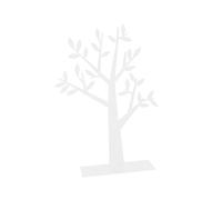 Cabilock Présentoir à Bijoux En Métal Blanc Support De Rangement Arbre Pour Boucles D’oreilles Colliers Bracelets Décoration Maison Style Romantique Medium