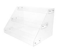 Cabilock Présentoir Acrylique Transparent à Étagère de Rangement Escalier pour Boissons Support Multifonctionnel pour Bureau Affichage Organisé pour Supermarchés et Commerces