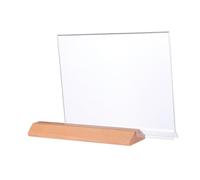 Cabilock Présentoir Acrylique Transparent Incliné Support de Table pour Menus Photos et Affiches Porte Affiche Rigide pour Supermarchés Boutiques et Publicités