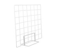 Cabilock Présentoir Blanc avec Base pour Comptoir Support Exposition Photo et Accessoires Rack Bureau Polyvalent pour Artistes et Vendeurs