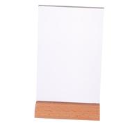 Cabilock Présentoir Menu Acrylique Transparent Incliné pour Table Bureau Support Publicité et Affichage Prix Porte-affiche Facile à Nettoyer pour Magasins et Mariages