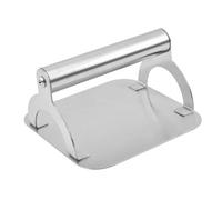 Cabilock Presse à Hamburger Gril Presse pour Viande Cuisson Briseur Barbecue Approvisionnement en Cuisine Presse à Patty Maison Moule à Galette Acier Inoxydable Silver