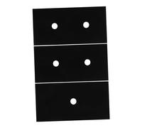 Cabilock Protecteurs pour Brûleurs à Gaz en Ptfe, Lot de 3 Tapis Anti-huile Noirs, Couche Protectrice Adaptée aux Cuisinières à Gaz Standard Cuisine