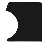 Cabilock Protection Guitare Classique Autocollante en Pvc Noir 18 X 15 Cm, Plaque Anti-rayures Large Ouverture pour Guitare Acoustique de Concert, Accessoire Protège-médiator Solide