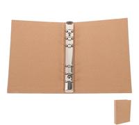 Cabilock Protège-cahier à Feuilles Mobiles en Papier Kraft Marron, Couverture Souple Simple Style, Classeur Rechargeable pour Écriture Créative et Journal Intime