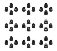 Cabilock Protège-doigts UV pour Manucure Diy, 50 Pièces en Plastique Noir, Protection Individuelle des Ongles les Rayons Uv, pour Salon et Usage Personnel