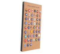 Cabilock Punaises de Bureau avec Drapeaux des États Américains États et Drapeau Épingles Décoratives pour Carte de Voyage Tableau Liège et Mur Fixation Polyvalente pour Photos et Notes
