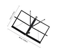 Cabilock Pupitre de Musique Pliable Fer pour Partitions Support de Lecture Stable et Portable pour Bureau et Table