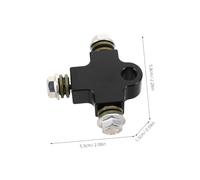 Cabilock Raccord T pour Durite de Frein Aluminium et Polyvalent Connecteur pour Tout Quad et Karting Offroad